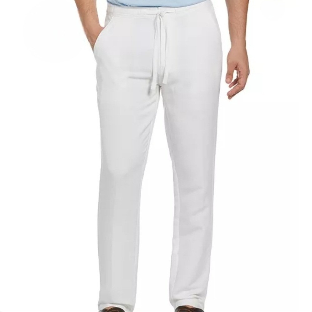 Cubavera NWT Mens Linen Pant‎ Relaxed Preppy Lightweight Outdoor White XL